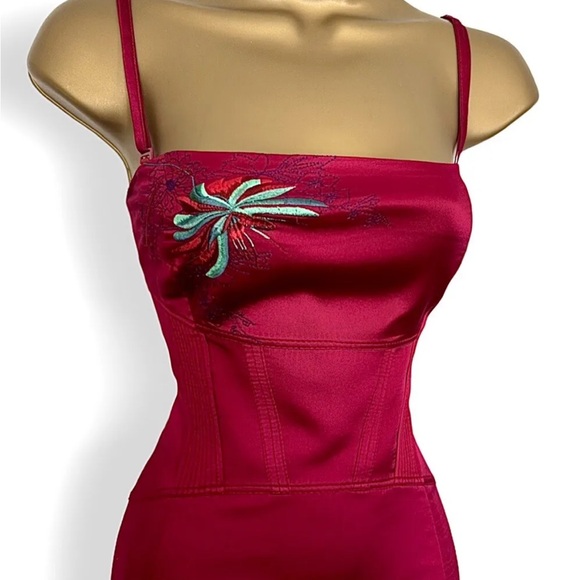 Karen Millen size 10 Silk Corset Pencil Midi Wiggle dress NEW - Picture 3 of 8